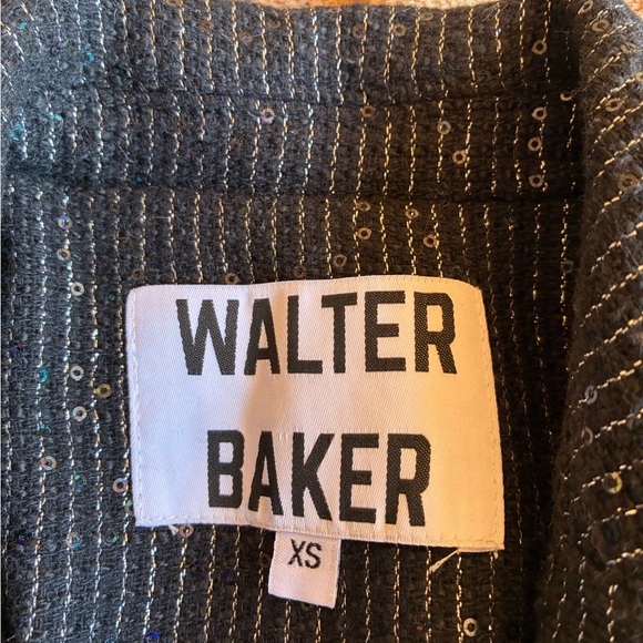 NWOT Walter Baker Trishelle, Sparkle Stripe Tweed Blazer Size X-Small - Picture 9 of 10